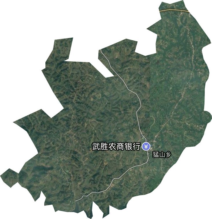 猛山鄉(xiāng)衛(wèi)星圖