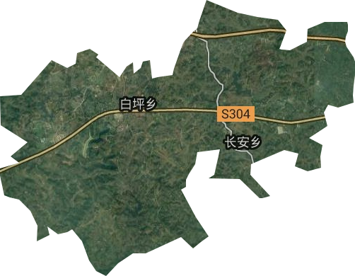 白坪鄉(xiāng)衛(wèi)星圖