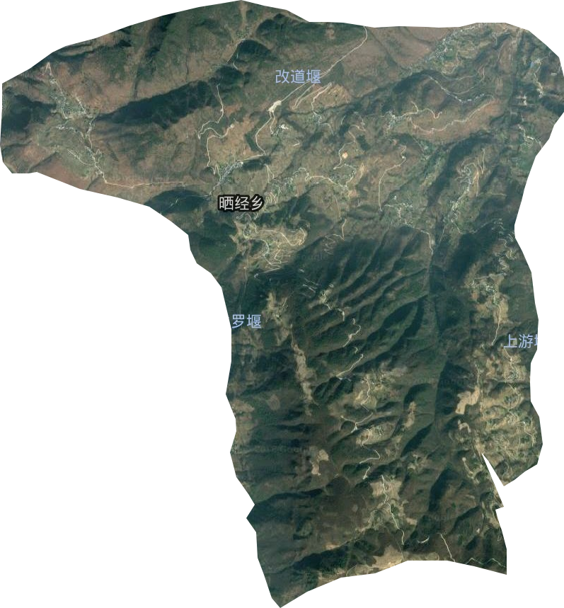 曬經鄉衛星圖