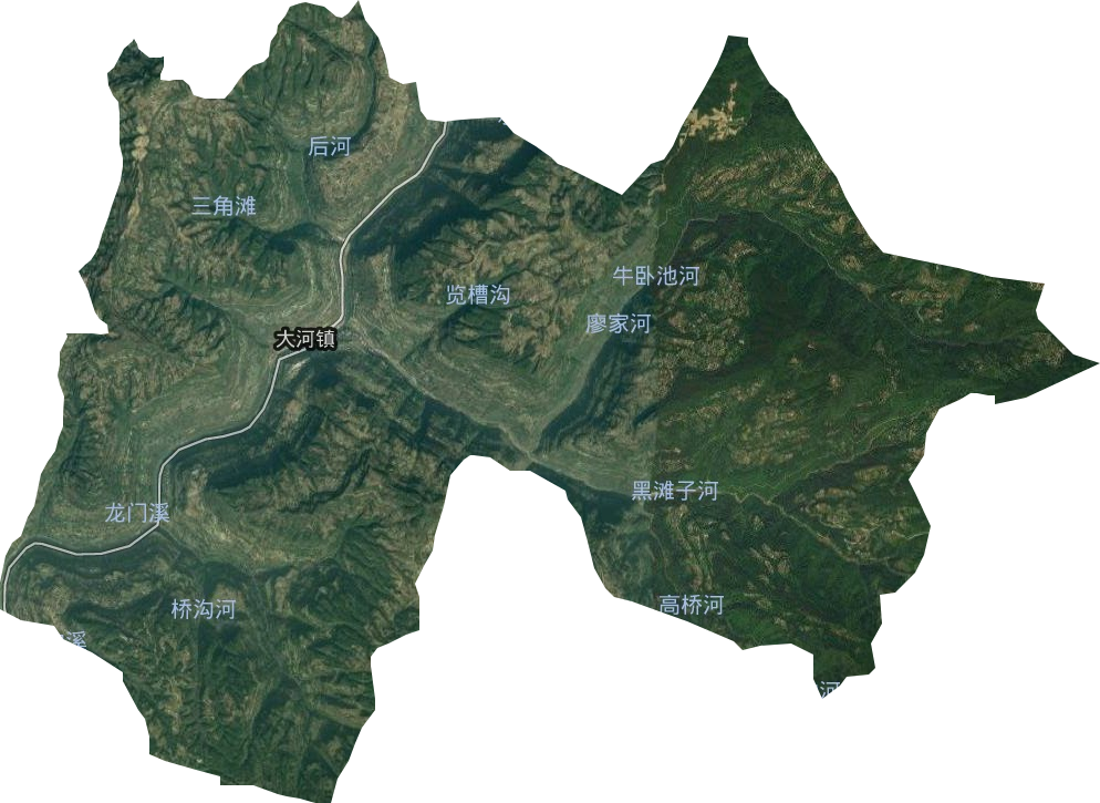 大河鎮(zhèn)衛(wèi)星圖