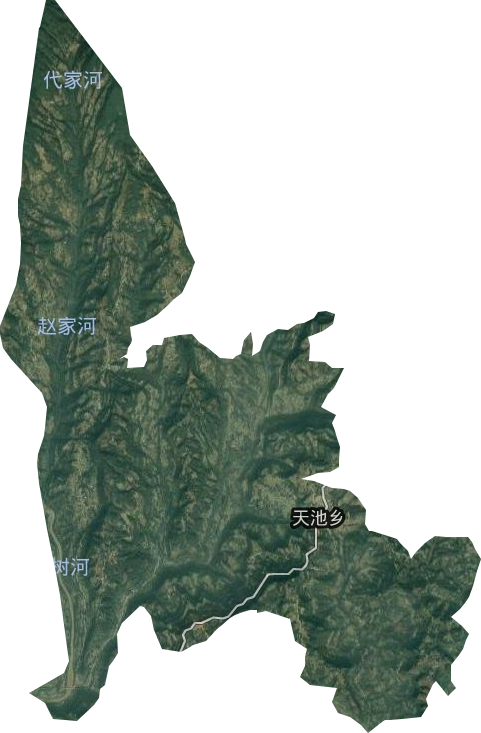 天池鄉衛星圖