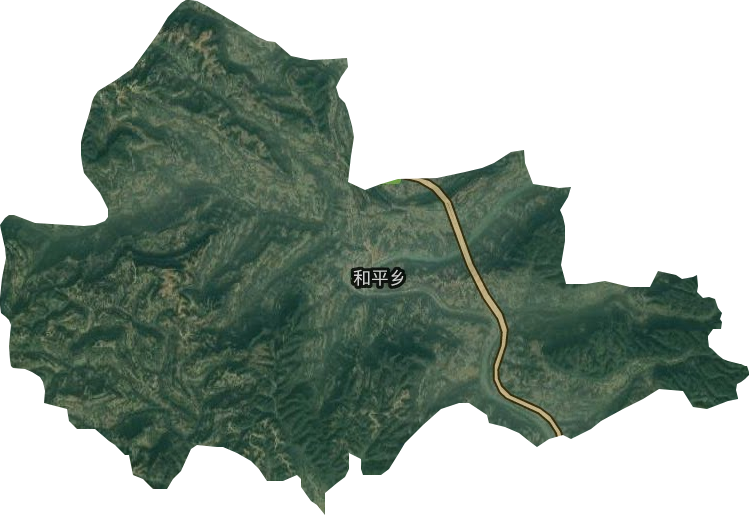 和平鄉衛星圖