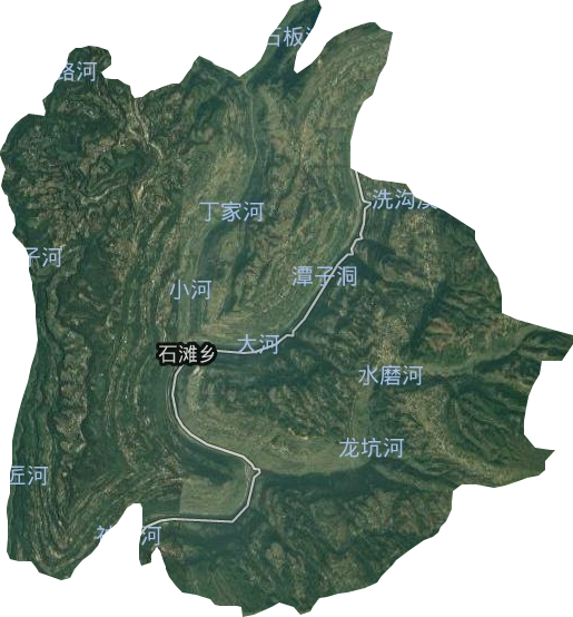 石灘鄉衛星圖