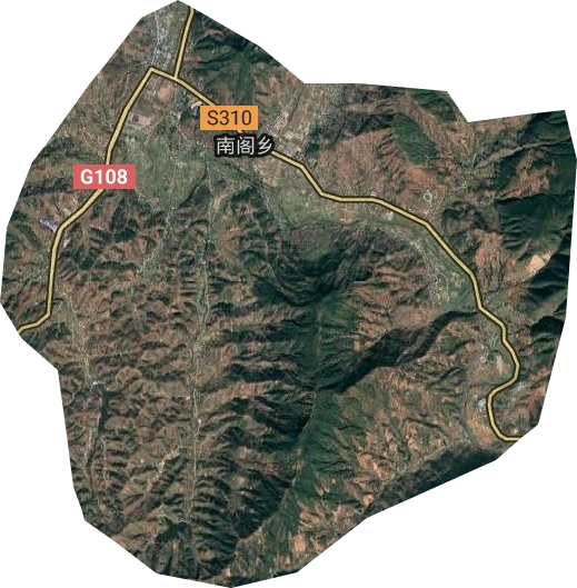 南閣鄉(xiāng)衛(wèi)星圖