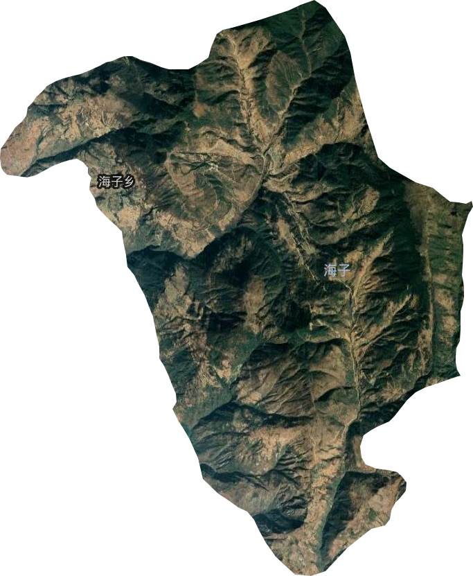 海子鄉衛星圖