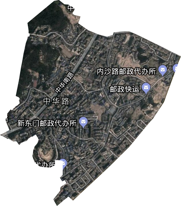 中華路街道衛星圖