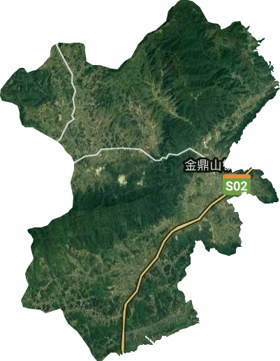 金鼎山鎮衛星圖