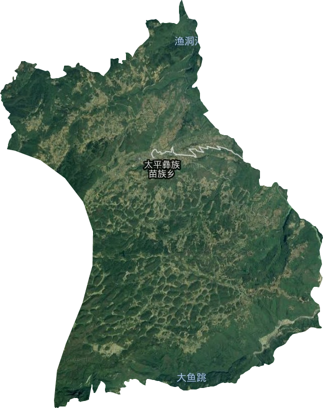 太平彝族苗族鄉衛星圖