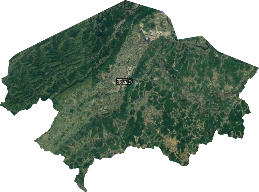 茶園鄉衛星圖
