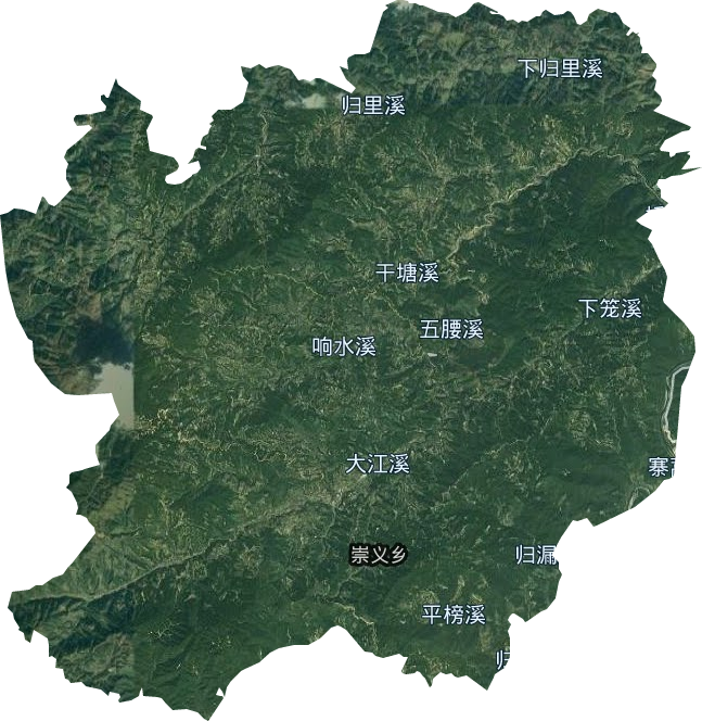崇義鄉衛星圖