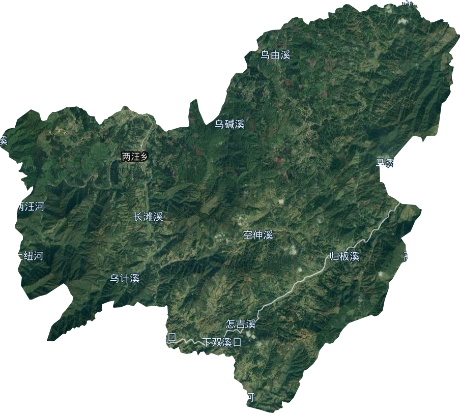 兩汪鄉衛星圖
