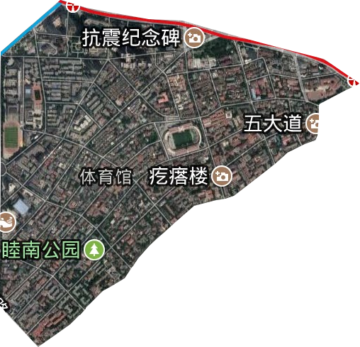 體育館街道衛星圖