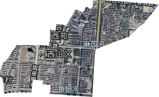 西苑街道衛星圖