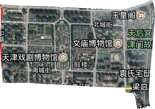 鼓樓街道衛星圖