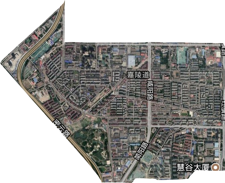 嘉陵道街道衛(wèi)星圖