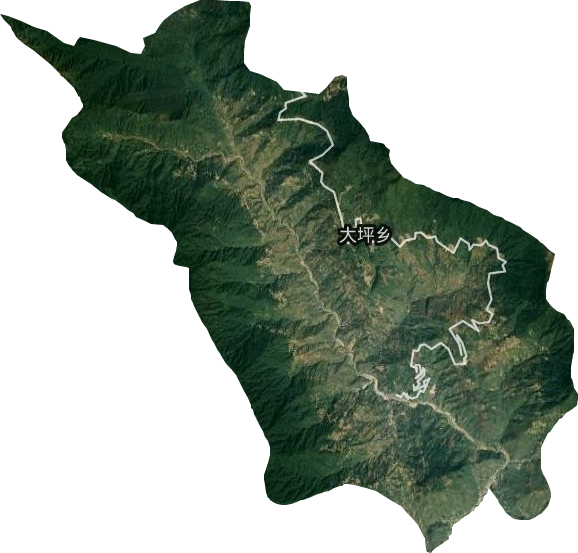 大坪鄉衛星圖