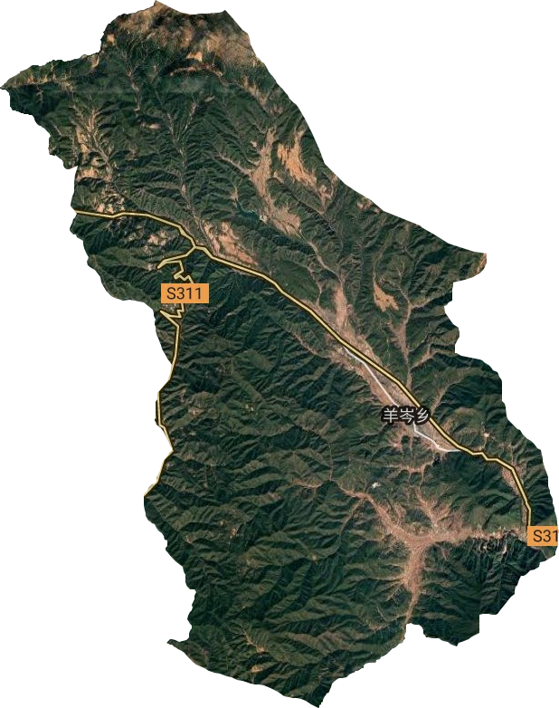 羊岑鄉(xiāng)衛(wèi)星圖
