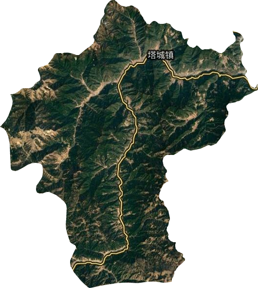 塔城鎮衛星圖
