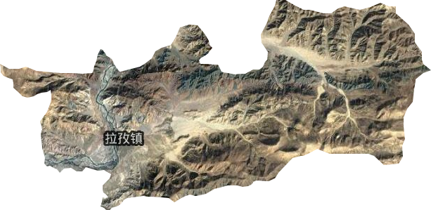 拉孜鎮衛星圖