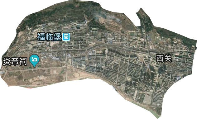西關街道衛星圖