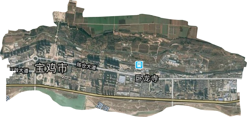 臥龍寺街道衛星圖