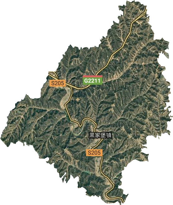 黑家堡鎮衛星圖