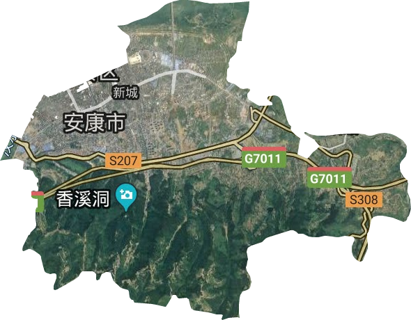 新城街道衛星圖