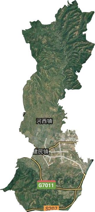 建民辦事處衛星圖