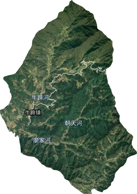 牛蹄鎮衛星圖