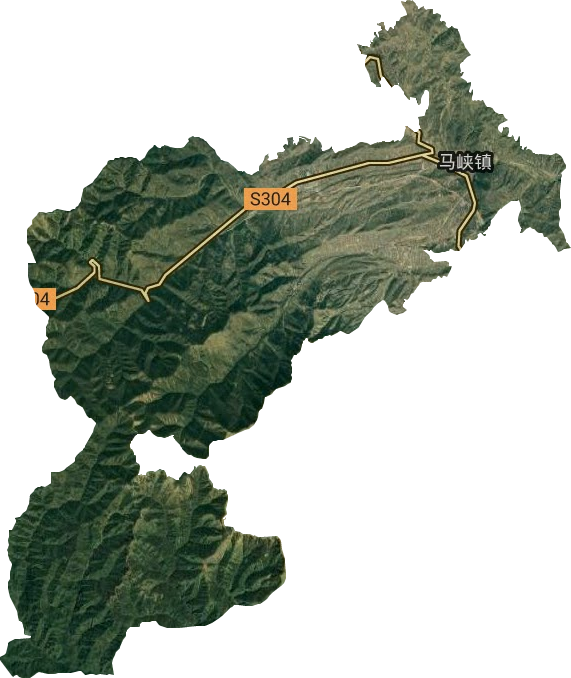 馬峽鎮衛星圖