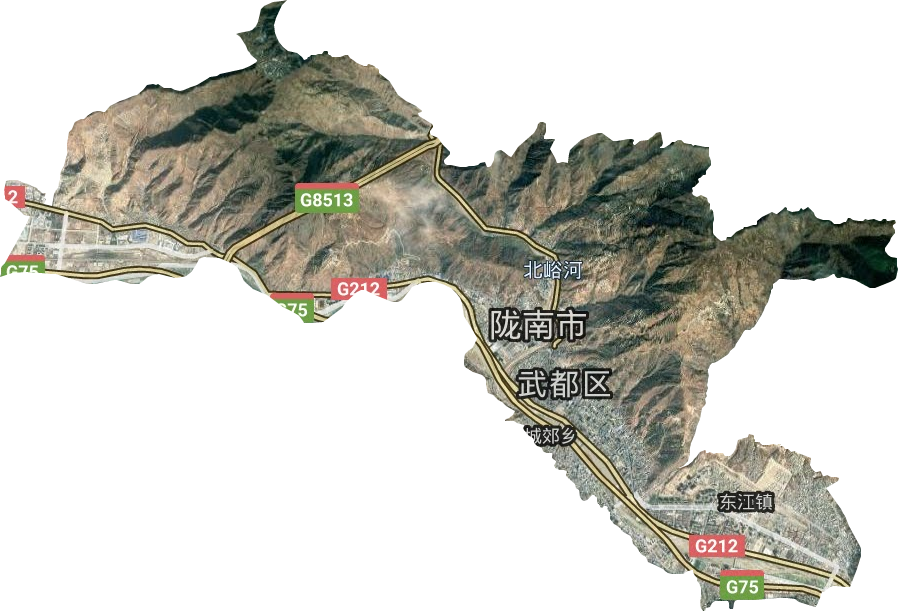 城關鎮衛星圖