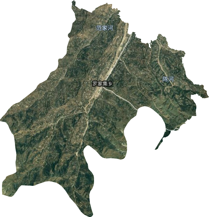 羅家集鄉衛星圖