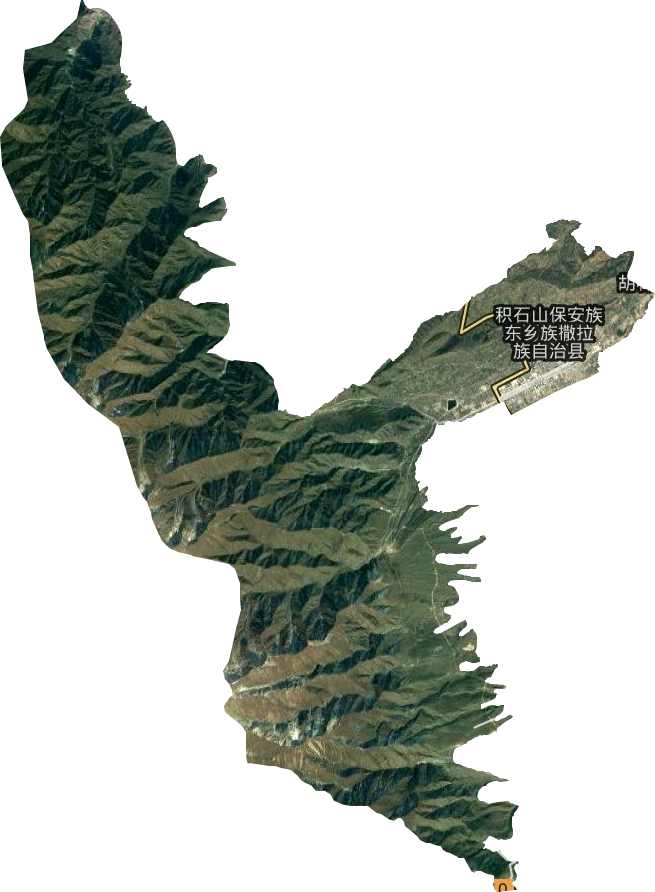 吹麻灘鎮衛星圖