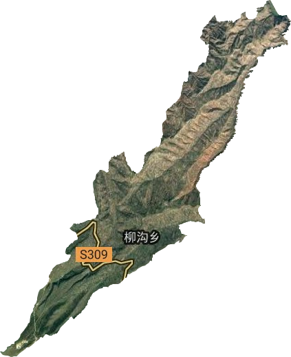 柳溝鄉衛星圖