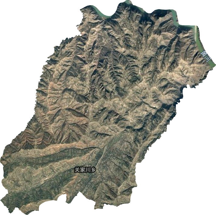 關家川鄉衛星圖
