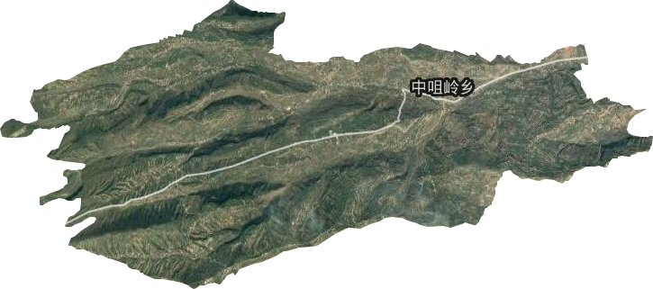 中咀嶺鄉(xiāng)衛(wèi)星圖