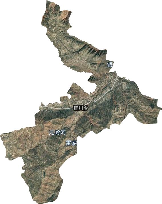 鋪川鄉衛星圖