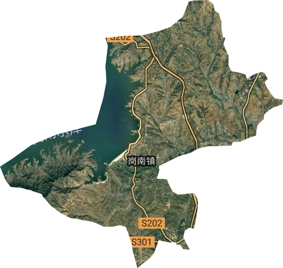 崗南鎮衛星圖