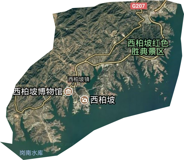 西柏坡鎮(zhèn)衛(wèi)星圖