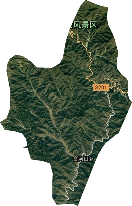 合河口鄉衛星圖