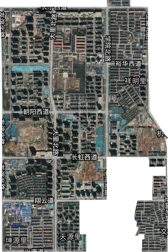 翔云道街道衛星圖