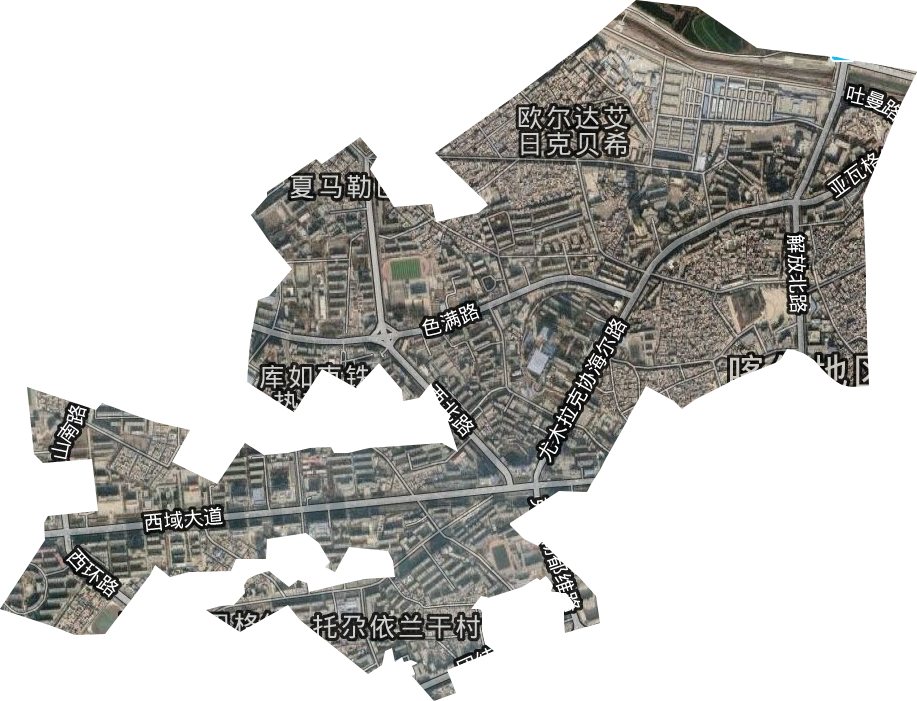 吾斯塘博依街道衛星圖