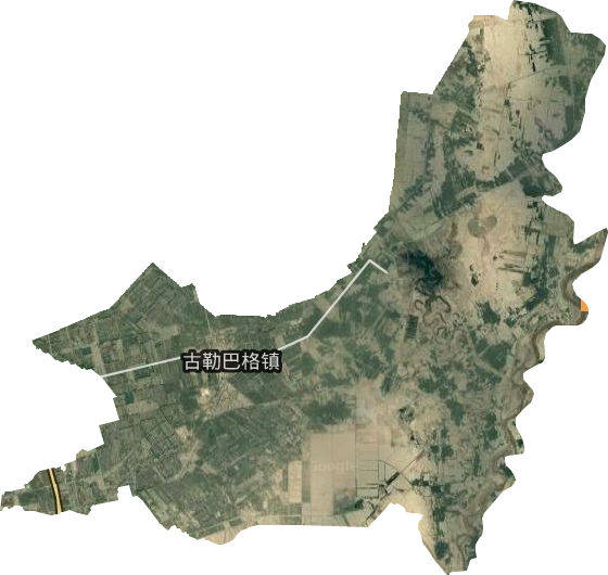 古勒巴格鄉衛星圖