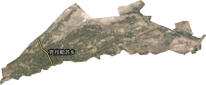 克孜勒蘇鄉衛星圖