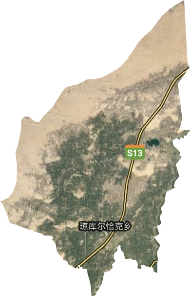 瓊庫恰克鄉(xiāng)衛(wèi)星圖