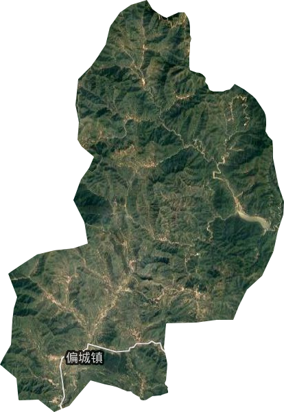 偏城鎮衛星圖