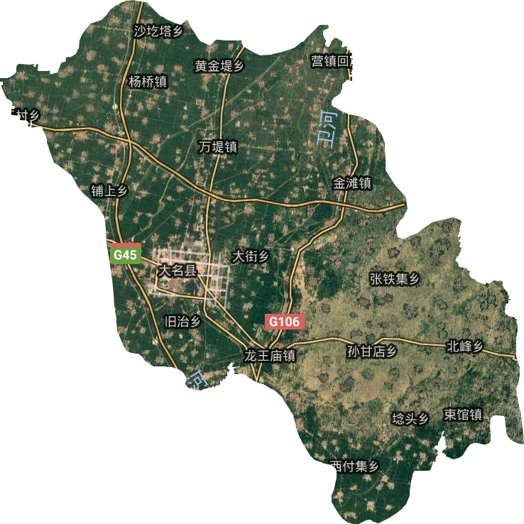 大名縣衛(wèi)星圖