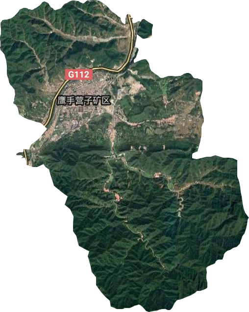 鷹手營子鎮衛星圖