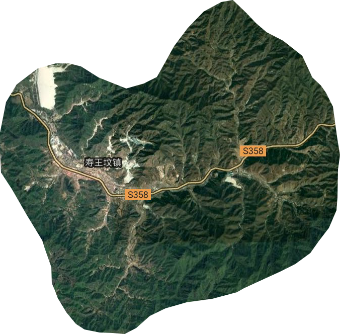 壽王墳鎮衛星圖