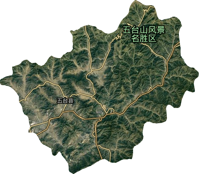 五臺縣衛(wèi)星圖